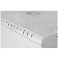 Szafa wisząca RACK 19" 9U 450mm drzwi pełne szara PRO