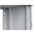 Szafa wisząca RACK 19" 9U 450mm drzwi pełne szara PRO