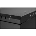Szafa wisząca RACK 19" 9U 450mm drzwi szklane czarna PRO