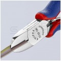 Szczypce boczne tnące dla elektroników 130mm precyzyjne okragłe ze ścięciem KNIPEX 77 02 130
