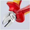Szczypce boczne tnące uniwersalne 140mm chromowane izolowane VDE 1kV dla elektryka KNIPEX 70 06 140