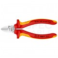 Szczypce boczne tnące uniwersalne 140mm chromowane izolowane VDE 1kV dla elektryka KNIPEX 70 06 140