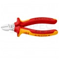 Szczypce boczne tnące uniwersalne 140mm chromowane izolowane VDE 1kV dla elektryka KNIPEX 70 06 140