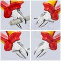 Szczypce boczne tnące uniwersalne 160mm chromowane izolowane VDE 1kV dla elektryka KNIPEX 70 06 160