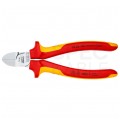 Szczypce boczne tnące uniwersalne 160mm wydłużone chromowane izolowane VDE 1kV dla elektryka KNIPEX 70 26 160