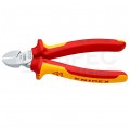 Szczypce boczne tnące uniwersalne 160mm wydłużone chromowane izolowane VDE 1kV dla elektryka KNIPEX 70 26 160