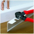 Szczypce do wykrawania otworów w listwach maskownicach korytkach z tworzywa sztucznego 20x29mm KNIPEX 90 61 20