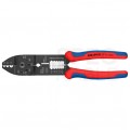 Szczypce do zaciskania końcówek kablowych nieizolowanych 0,5-6mm2 ze ściągaczem izolacji KNIPEX 97 21 215 C