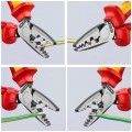 Szczypce do zaciskania tulejek kablowych 0,25-16mm2 izolowane VDE 1kV dla elektryka KNIPEX 97 78 180