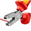 Szczypce do zaciskania tulejek kablowych 0,25-2,5mm2 izolowane VDE 1kV dla elektryka KNIPEX 97 68 145 A