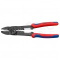 Szczypce do zaciskania zagniatania końcówek kablowych izolowanych 0,5-6mm2 z otworami do cięcia wkrętów KNIPEX 97 32 240
