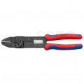 Szczypce do zaciskania zagniatania końcówek kablowych izolowanych 0,5-6mm2 z otworami do cięcia wkrętów KNIPEX 97 32 240