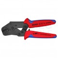 Szczypce do zagniatania precyzyjne wygięte 0,1-1,5mm2 krótka konstrukcja KNIPEX 97 52 14