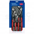 Szczypce nastawne Alligator do rur i armatury Zestaw 3szt. (180mm, 250mm, 300mm) KNIPEX 00 20 09 V03