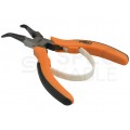 Szczypce półokragłe tnące uniwersalne 140mm wygięte 45° precyzyjne NEO 01-103