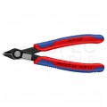 Szczypce precyzyjne tnące 125mm Super Knips czernione ze sprężyną przytrzymującą dla elektroników KNIPEX 78 71 125