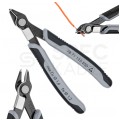 Szczypce precyzyjne tnące ESD 125mm Super Knips czernione ze sprężyną przytrzymującą KNIPEX 78 71 125 ESD