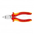 Szczypce uniwersalne 160mm chromowane Kombinerki do chwytania i cięcia izolowane 1kV VDE KNIPEX 01 06 160
