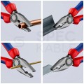Szczypce uniwersalne 160mm fosforanowane Kombinerki do chwytania i cięcia KNIPEX 03 02 160