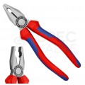 Szczypce uniwersalne 180mm fosforanowane Kombinerki do chwytania i cięcia KNIPEX 03 02 180