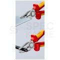 Szczypce uniwersalne VDE 180mm chromowane izolowane 1kV z zaczepem Kombinerki do chwytania i cięcia dla elektryka KNIPEX 03 06 180 T