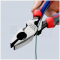 Szczypce uniwersalne ze zwiększonym przełożeniem typu "Lineman's" 240mm Kombinerki do najwyższych obciążeń ze szczeliną do przeciagania kabla KNIPEX 09 12 240