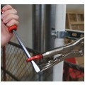 Szczypce wygięte zaciskowe uniwersalne 250mm MORS Torque Lock z płaskim długim nosem MILWAUKEE