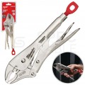 Szczypce wygięte zaciskowe uniwersalne 250mm MORS Torque Lock z płaskim długim nosem MILWAUKEE
