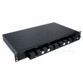 Szuflada zapasu kabla do szafy RACK 19" 1U 270mm przełącznica wysuwana z organizerem Czarna