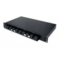 Szuflada zapasu kabla do szafy RACK 19" 1U 270mm przełącznica wysuwana z organizerem Czarna