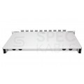 Szuflada zapasu kabla do szafy RACK 19" 1U 270mm przełącznica wysuwana z organizerem Szara