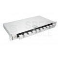 Szuflada zapasu kabla do szafy RACK 19" 1U 270mm przełącznica wysuwana z organizerem Szara