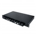 Szuflada zapasu kabla do szafy RACK 19" 1U 320mm przełącznica wysuwana z organizerem Czarna