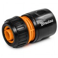 Szybkozłączka przelotowa 1/2" złączka jednomateriałowa do węża ogrodowego 1/2" lub 5/8" BLACK LINE BRADAS