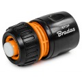 Szybkozłączka STOP 1/2" złączka jednomateriałowa do węża ogrodowego 1/2" lub 5/8" BLACK LINE BRADAS