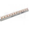 Szyna łączeniowa widełkowa 1-fazowa 12mm2 80A na 12 modułów PAWBOL