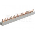 Szyna łączeniowa widełkowa 3-fazowa 12mm2 80A na 12 modułów PAWBOL