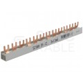 Szyna łączeniowa widełkowa 3-fazowa 12mm2 80A na 12 modułów PAWBOL