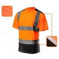 T-Shirt, koszulka odblaskowa ostrzegawcza, pomarańczowa z ciemnym dołem robocza rozmiar M/50 NEO 81-731-M