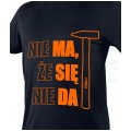 T-Shirt, koszulka robocza z nadrukiem "NIE MA, ŻE SIĘ NIE DA" rozmiar L/52 NEO 81-642-L