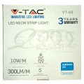 Taśma 120x LED NEON FLEX 10W/mb 12V op=5m barwa CW biała zimna V-TAC VT-55
