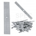 Taśma aluminiowa cięta do mocowania kabli (np. YDY, YDYp) Uchwyt kablowy 80mm z otworem 3,4mm TA-C-80 1kg