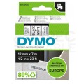 Taśma DYMO D1 Standard 12mm x 7m (biała / czarny nadruk) [45013 / S0720530] ORYGINALNA