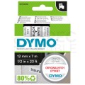 Taśma DYMO D1 Standard 12mm x 7m (biała / czarny nadruk) [45013 / S0720530] ORYGINALNA