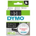 Taśma DYMO D1 Standard 12mm x 7m (czarna / biały nadruk) [45021 / S0720610] ORYGINALNA