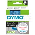 Taśma DYMO D1 Standard 12mm x 7m (niebieska / czarny nadruk) [45016 / S0720560] ORYGINALNA