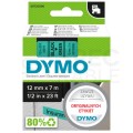 Taśma DYMO D1 Standard 12mm x 7m (zielona / czarny nadruk) [45019 / S0720590] ORYGINALNA