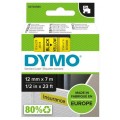 Taśma DYMO D1 Standard 12mm x 7m (żółta / czarny nadruk) [45018 / S0720580] ORYGINALNA