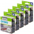 Taśma DYMO D1 Standard 19mm x 7m (biała / czarny nadruk) PACK 5szt. [45803 / S0720830] ORYGINALNA