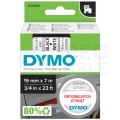 Taśma DYMO D1 Standard 19mm x 7m (biała / czarny nadruk) PACK 5szt. [45803 / S0720830] ORYGINALNA